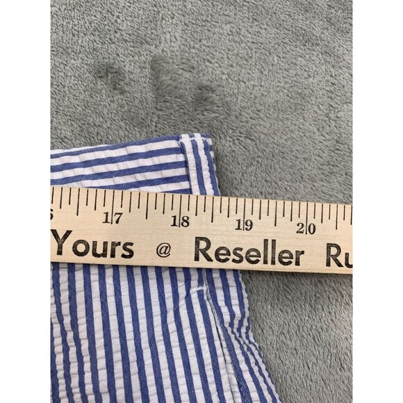 Brooks Brothers Shorts Men 38 Blue White Seersucker Cotton Summer Classic Preppy - Picture 4 of 7